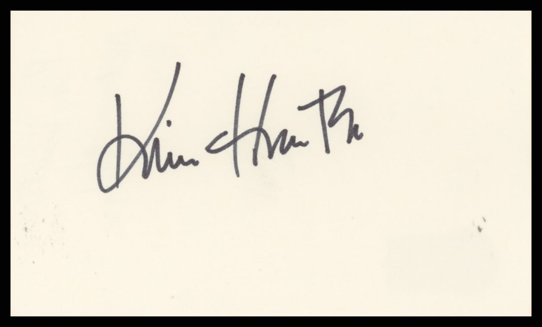 Kim Hunter Signed A Streetcar Named Desire Index Card BAS Authenticated: Kim Hunter Signed A Streetcar Named Desire Index Card BAS Authenticated This authentic 3x5 index card is personally signed by Kim Hunter, renowned for her role in the classic film 'A Streetcar Named D