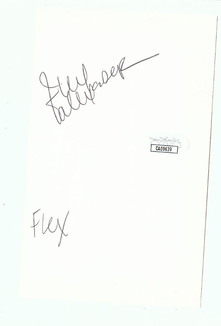 Flex Alexander Authentic Autograph Cut JSA Certified Signature Display (1 of 2)