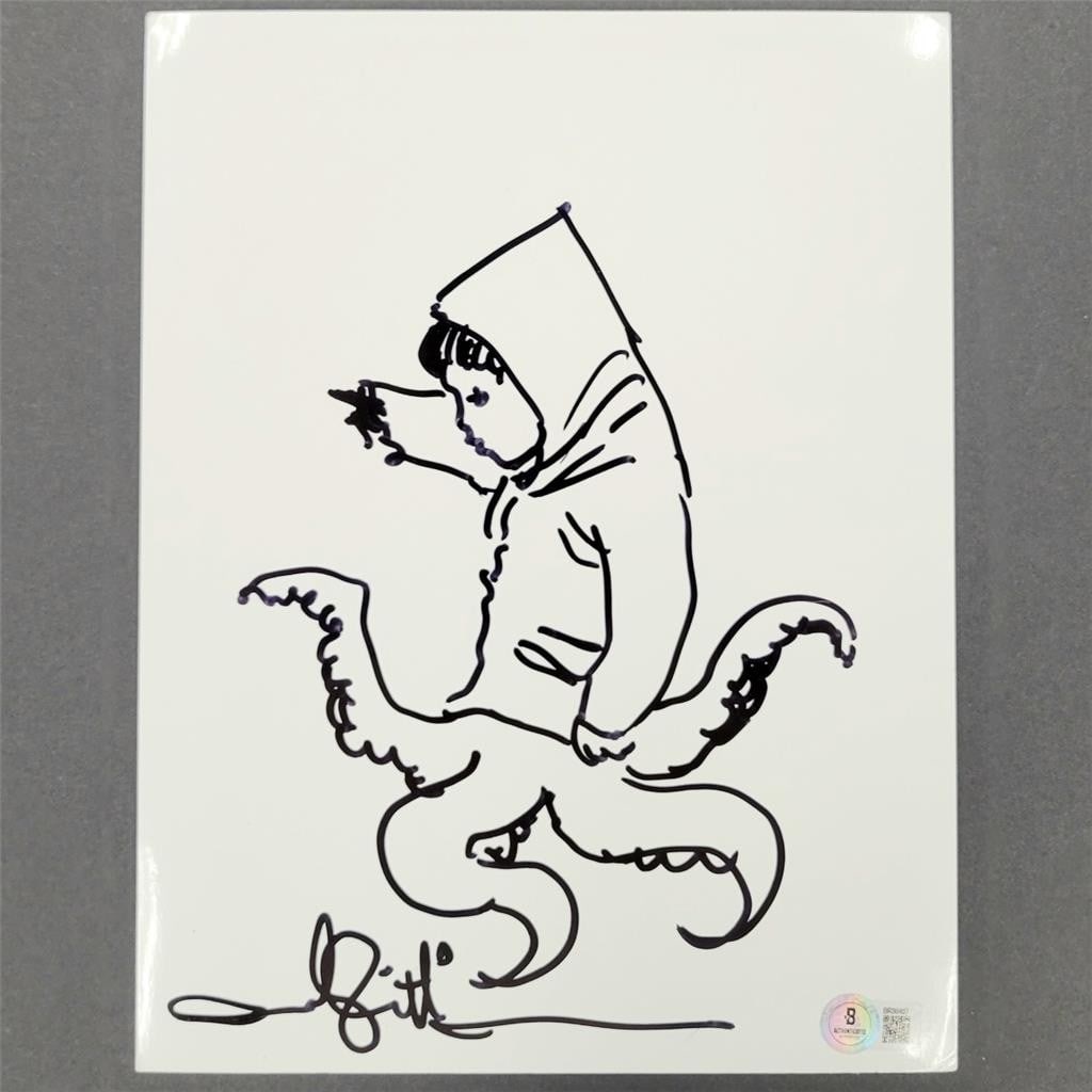 Andy Muschietti autographed IT Georgie sketch 8.5x11 photo Beckett authenticated (1 of 2)