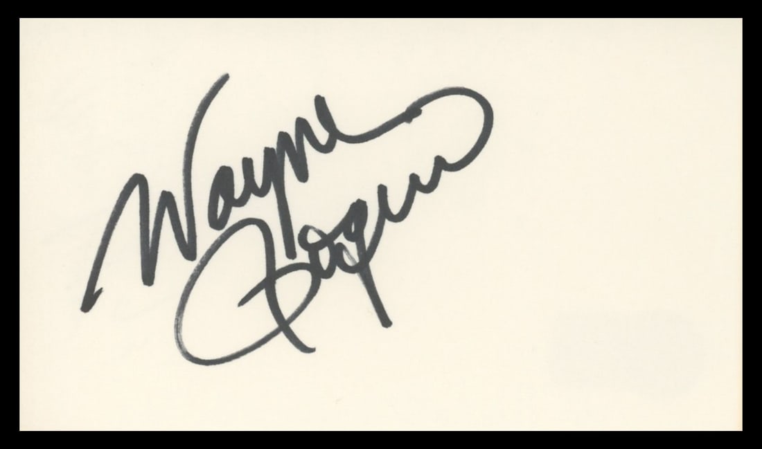 Wayne Rogers Signed 3x5 Index Card BAS Authenticated MASH Autograph (1 of 2)