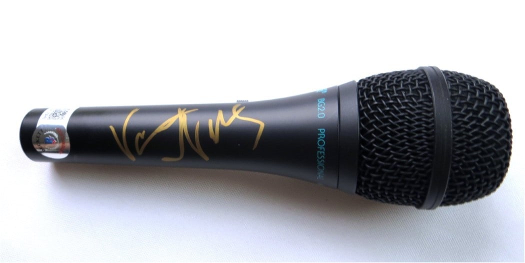 Microphone Signed by Vanessa Williams with The Right Stuff Inscription Beckett Authenticated (1 of 4)