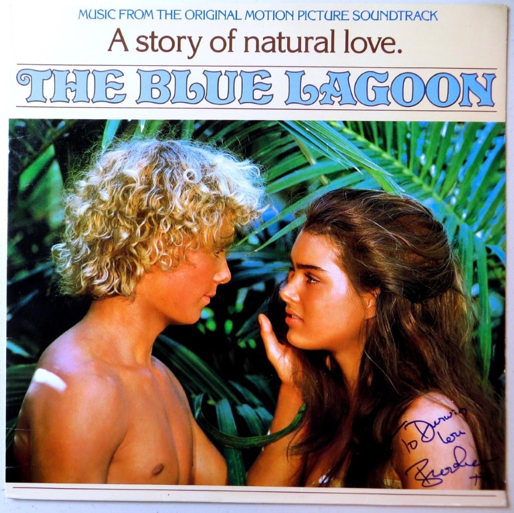 Brook Shields Autographed Album Cover The Blue Lagoon JSA Certified: Brook Shields Autographed Album Cover The Blue Lagoon JSA Certified This is an original autographed album cover signed by Brook Shields, featuring her iconic role in 'The Blue Lagoon'. The autograph h