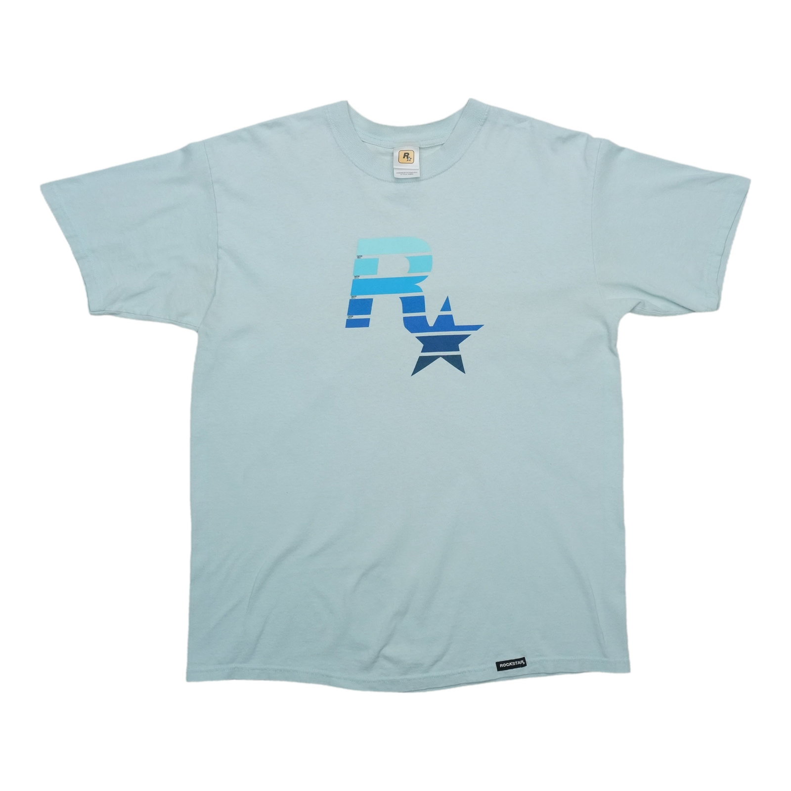 Vintage 2000s Rockstar Games blue cotton T shirt (1 of 5)