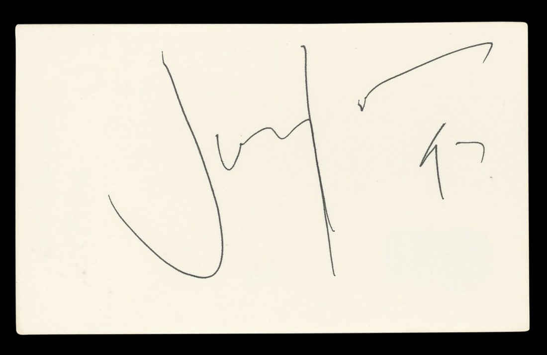 Joey Lawrence Signed 3x5 Index Card Melissa & Joey BAS Authenticated (1 of 5)