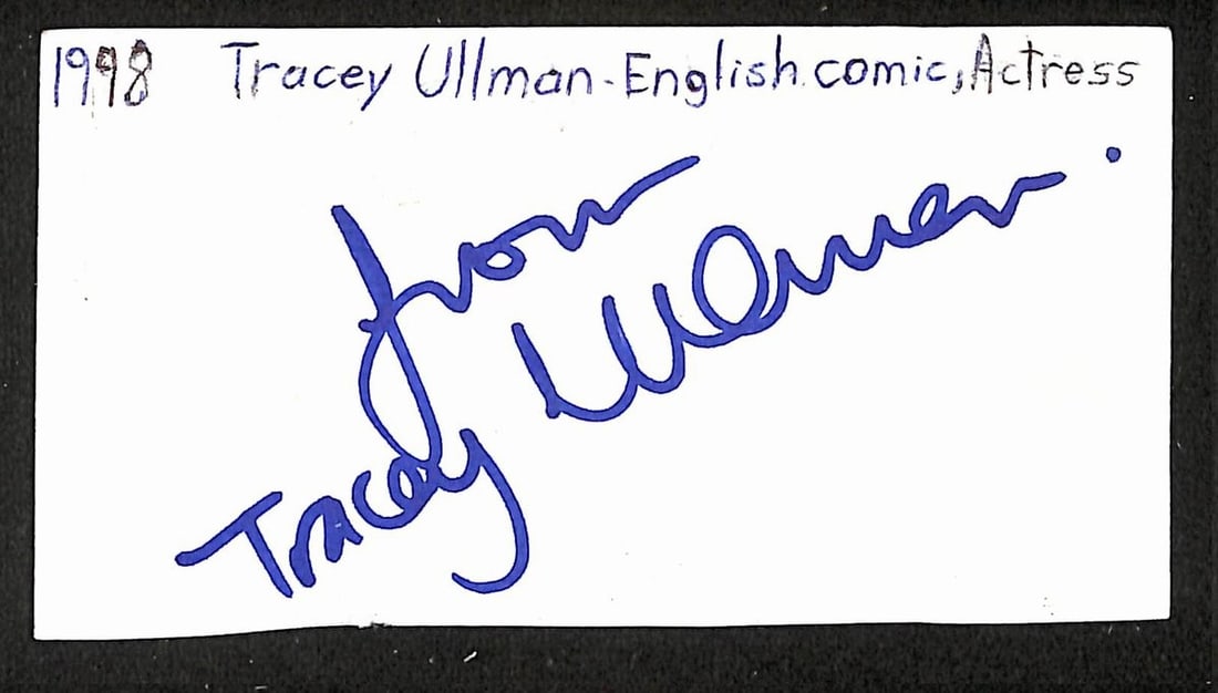 Tracey Ullman Comedian Cut Signature With JSA Authentication BA205502 (1 of 2)