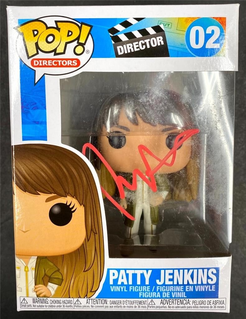 Funko Pop Wonder Woman figure autographed by Patty Jenkins Beckett authenticated: Funko Pop Wonder Woman figure autographed by Patty Jenkins Beckett authenticated This is a pre-owned Funko Pop! figure from the Wonder Woman series, personally autographed by director Patty Jenkins. T