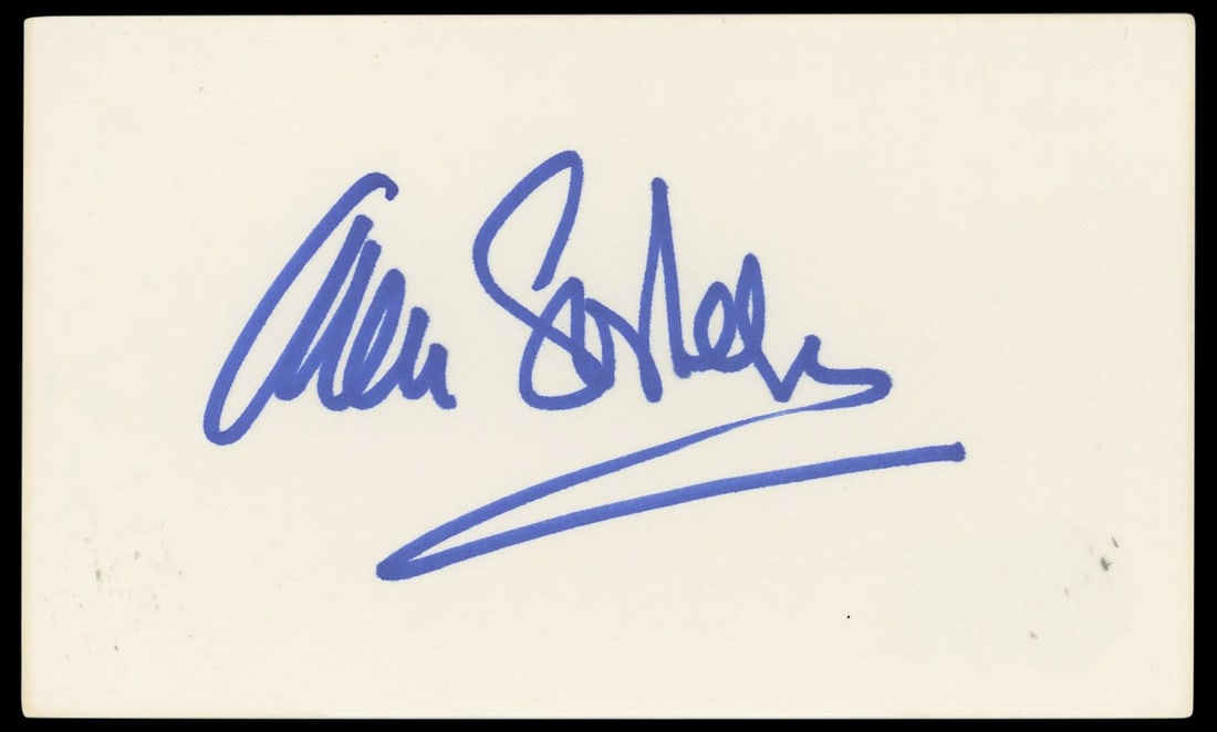 Ann Sothern Signed 3x5 Index Card Private Secretary BAS Certified (1 of 2)