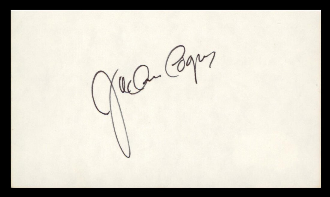 Jackie Cooper Superman Signed 3x5 Index Card with BAS Authentication (1 of 2)