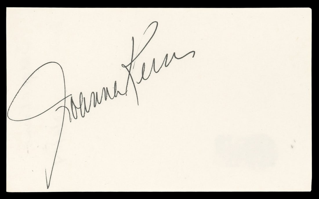 Joanna Kerns Signed 3x5 Index Card Beckett Authenticated Growing Pains Autograph (1 of 2)