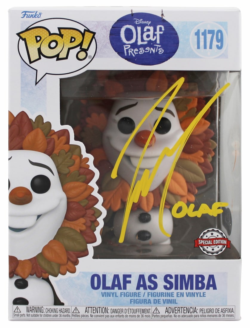 Josh Gad Signed Olaf as Simba Funko Pop Vinyl BAS Authentic (1 of 7)
