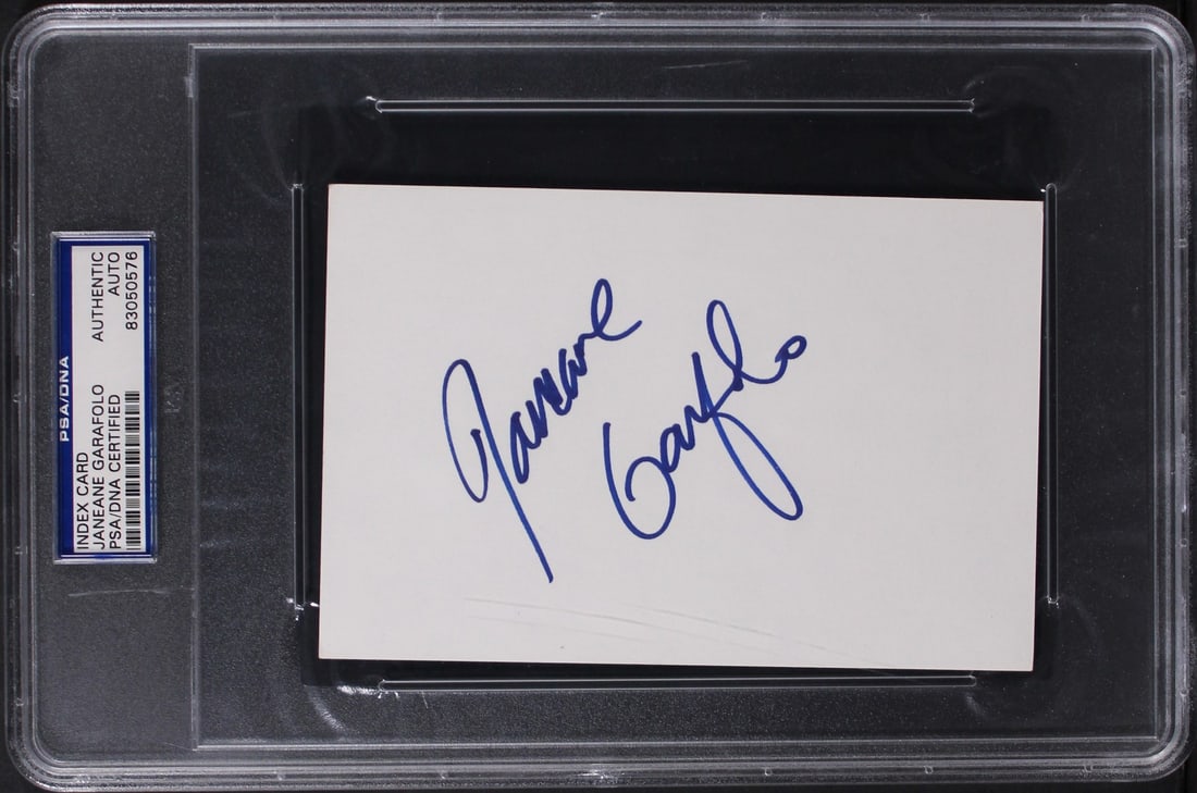 Janeane Garofolo Signed 4x6 Index Card PSA Slabbed Mystery Men Autograph (1 of 2)