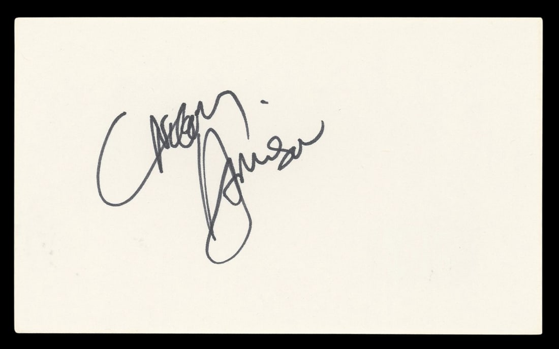 Gregory Harrison Signed Trapper John M.D. 3x5 Index Card Beckett Authenticated (1 of 5)