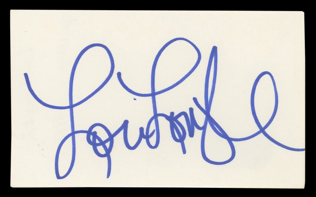 Lori Loughlin Signed Full House 3x5 Index Card BAS Certified (1 of 5)