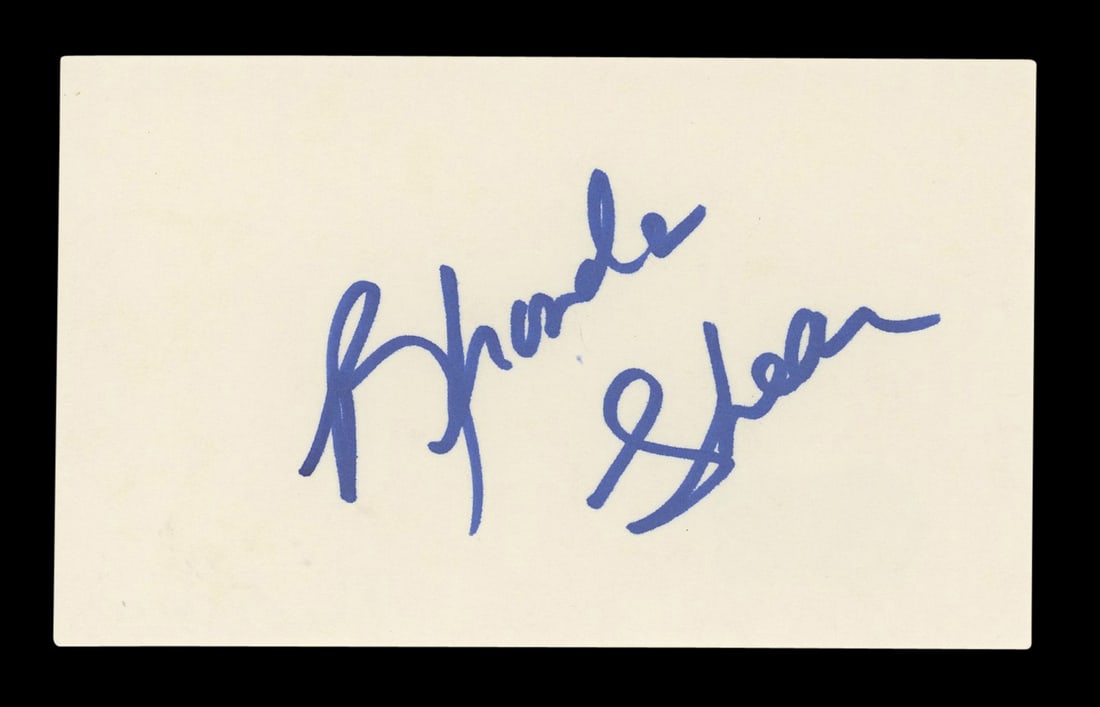 Rhonda Shear Signed Spaceballs 3x5 Index Card Beckett Authenticated (1 of 5)
