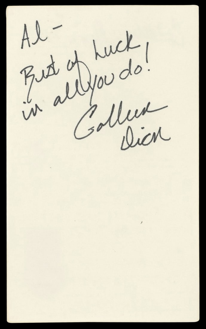 Colleen Dion Signed 3x5 Index Card The Bold and the Beautiful Beckett Authenticated (1 of 5)