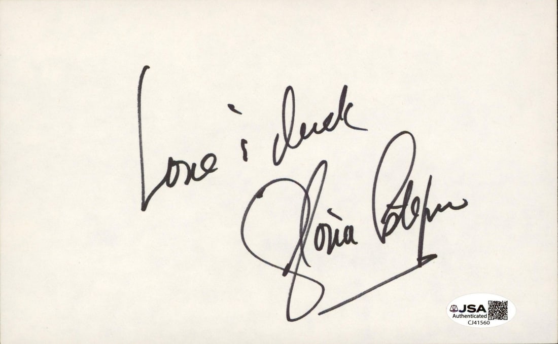 Gloria Estefan Signed 5x8 Autograph Cut with Love & Luck Inscription JSA Authenticated (1 of 1)