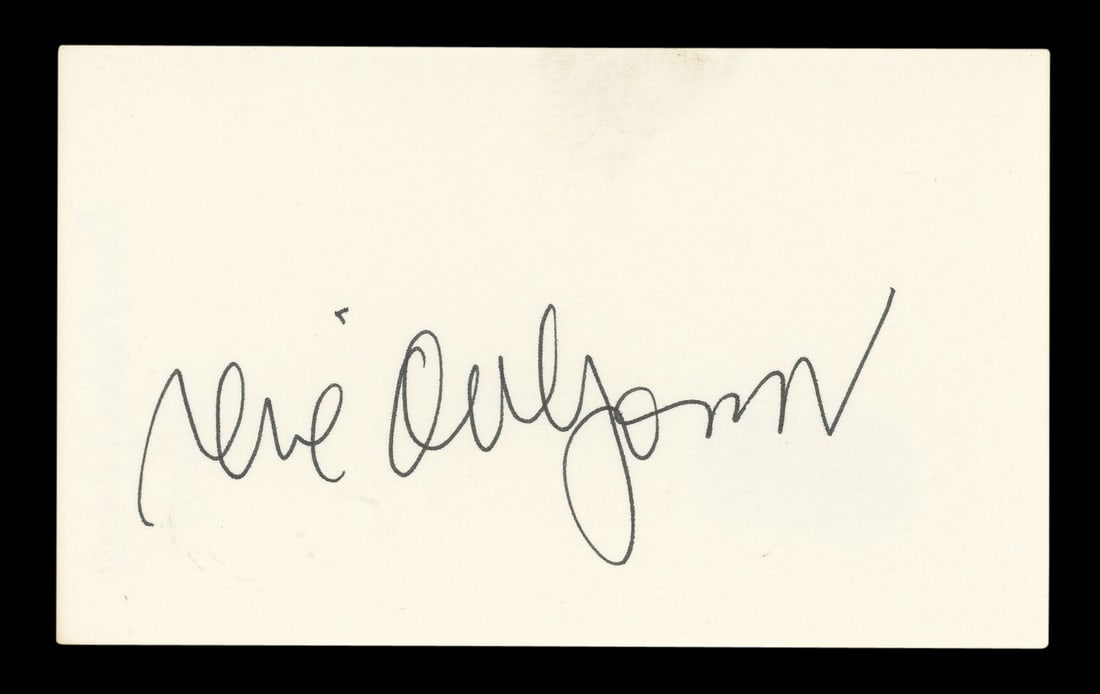 Rene Auberjonois Star Trek Signed 3x5 Index Card BAS Authenticated: Rene Auberjonois Star Trek Signed 3x5 Index Card BAS Authenticated This autographed 3x5 index card features the signature of Rene Auberjonois, known for his role in Star Trek: Deep Space Nine. The ite