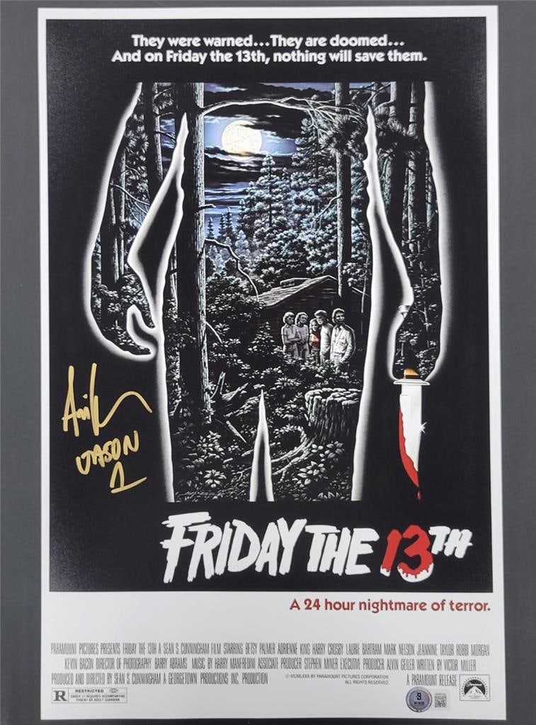 Ari Lehman Signed Friday the 13th 11x17 Photo Beckett Authenticated (1 of 5)