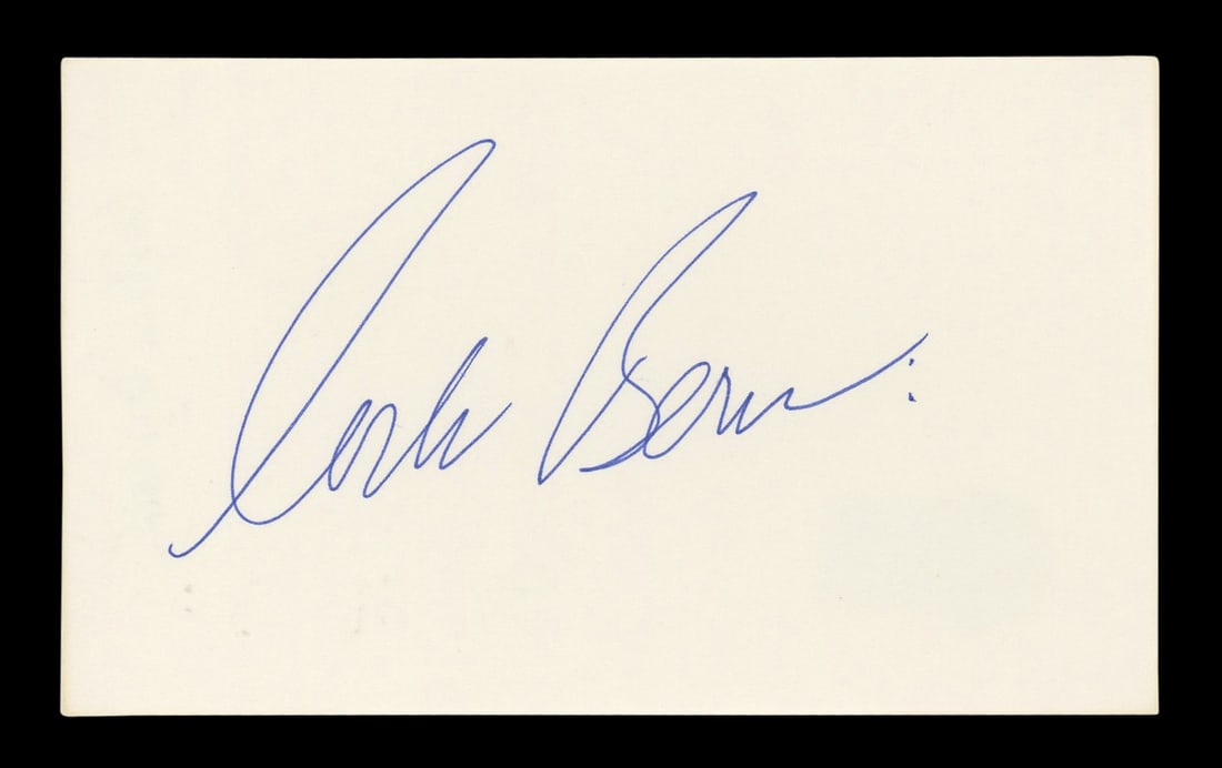 Corbin Bernsen Signed 3x5 Index Card Beckett Authenticated Major League (1 of 5)