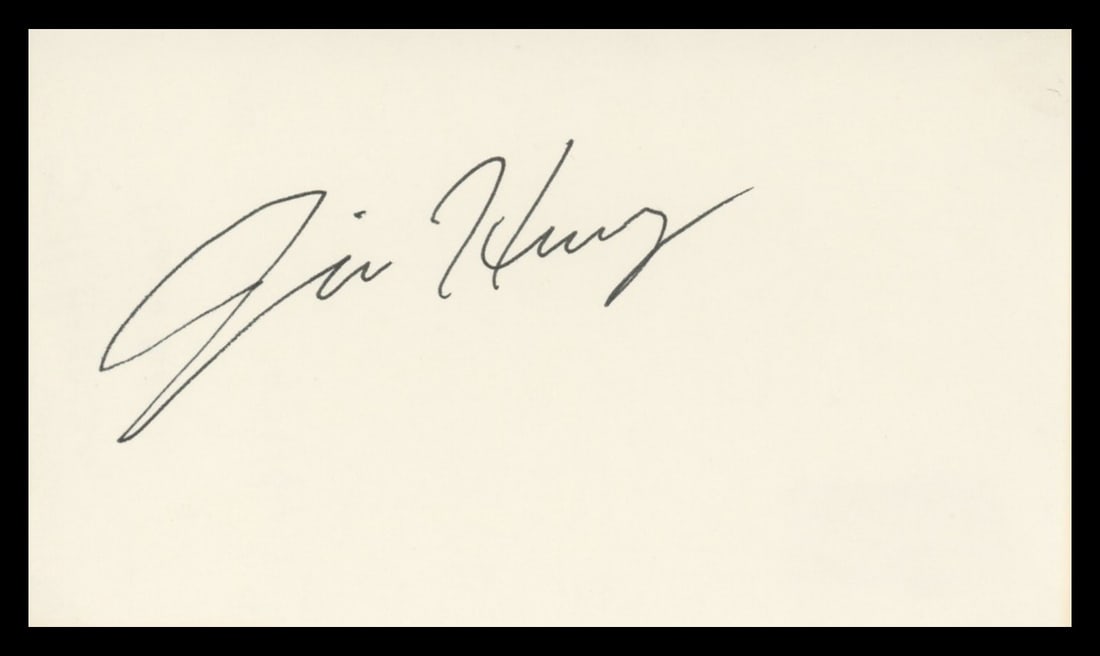 Jill Hennessy Signed 3x5 Index Card Beckett Authenticated Law and Order (1 of 2)