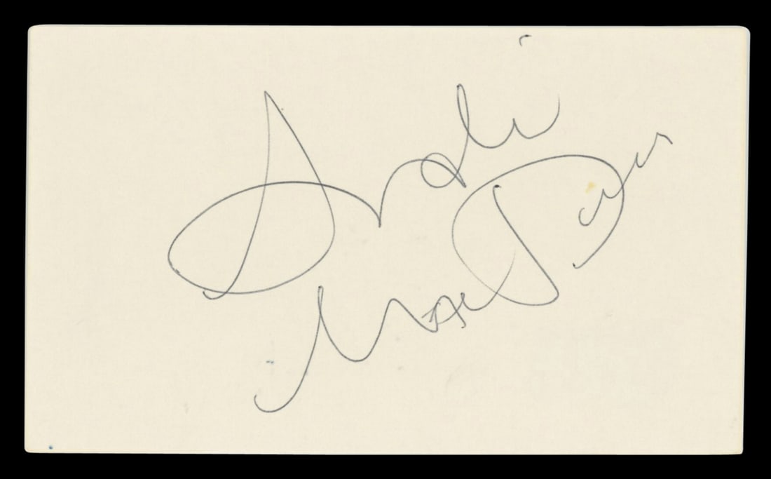 Andie MacDowell Signed Groundhog Day Index Card Beckett Authenticated (1 of 2)