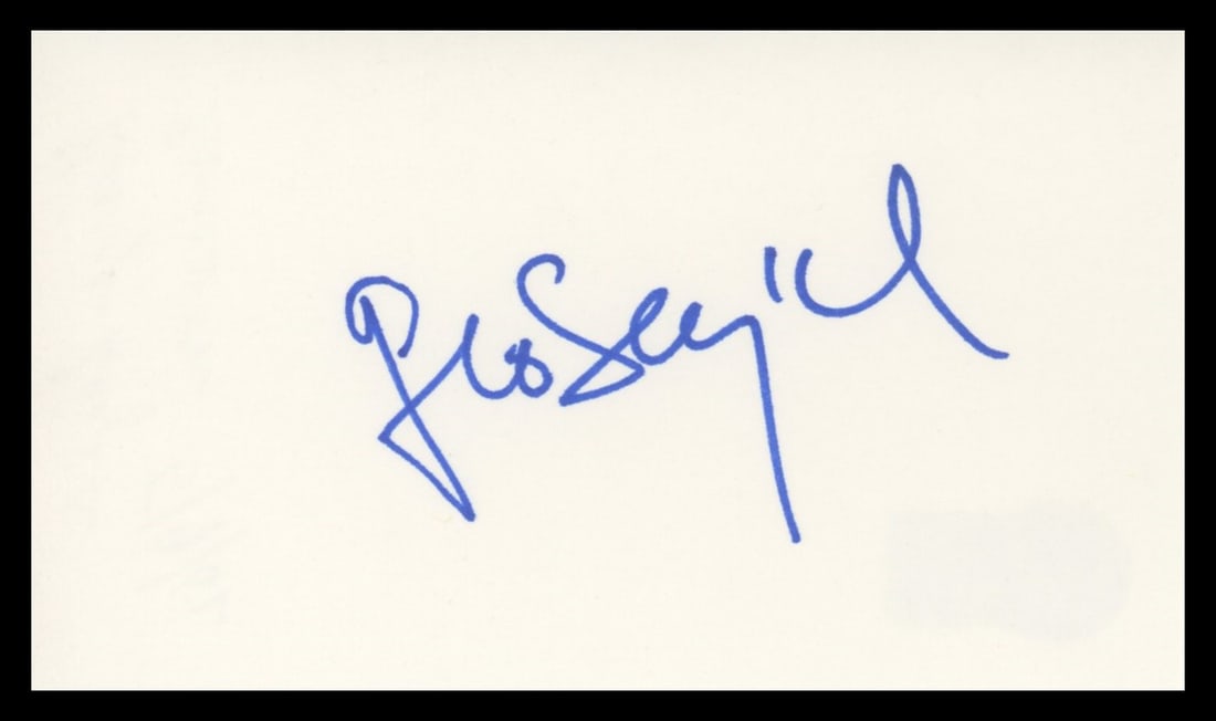 George Segal Signed 3x5 Index Card Beckett Authenticated The Goldbergs (1 of 2)