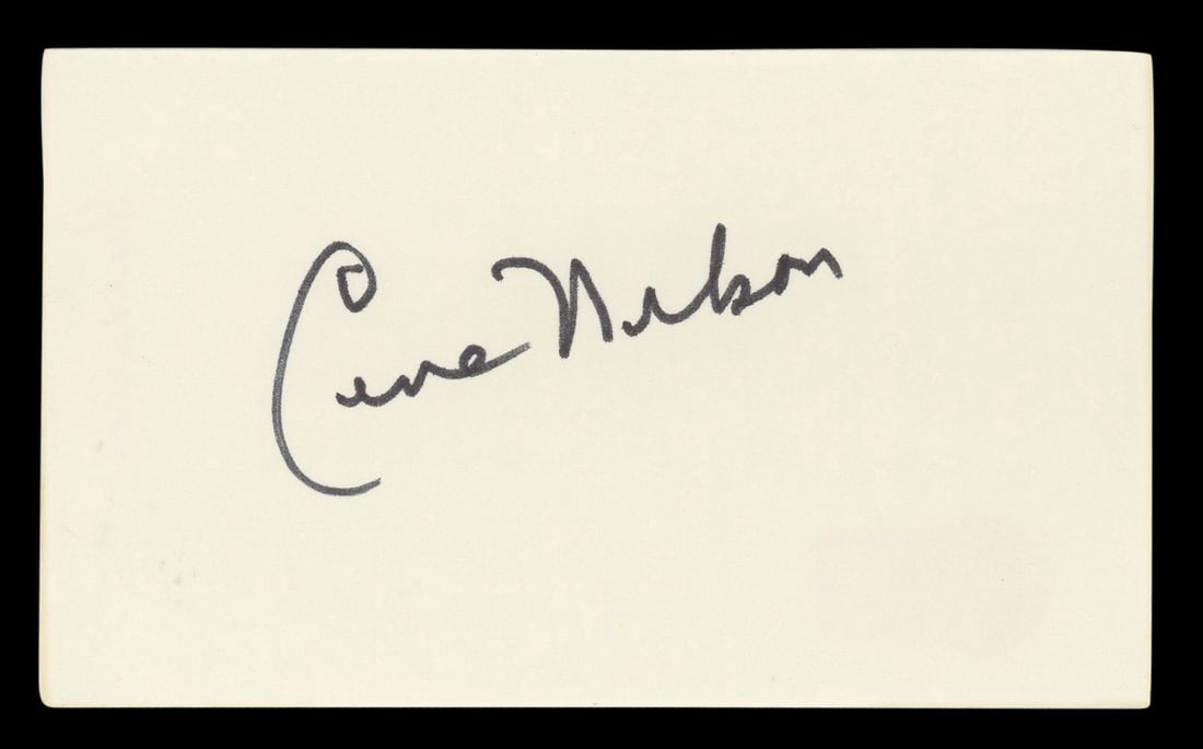 Gene Nelson Signed 3x5 Index Card Beckett Authenticated Tea for Two (1 of 5)