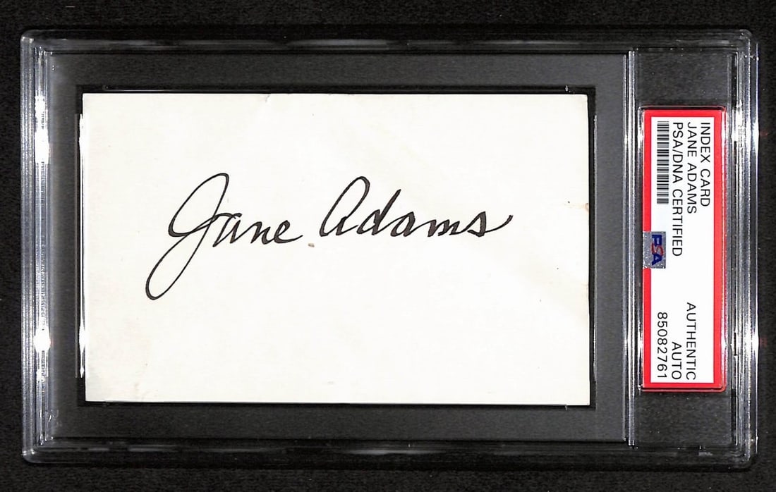 Jane Adams Signed 3x5 Index Card 'Frazier' Authenticated by PSA/DNA (1 of 2)