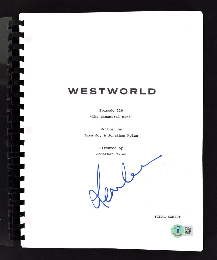 Angela Sarafyan Signed Westworld Movie Script BAS Authenticated (1 of 3)