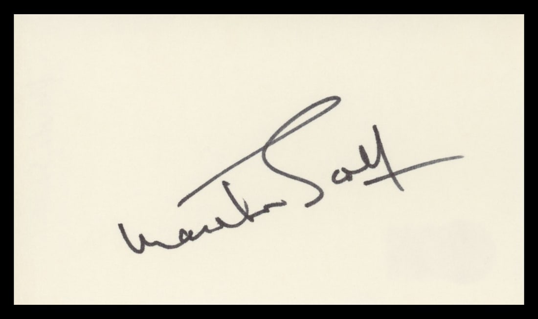 Martha Scott Signed 3x5 Index Card Beckett Authenticated Our Town Autograph (1 of 2)