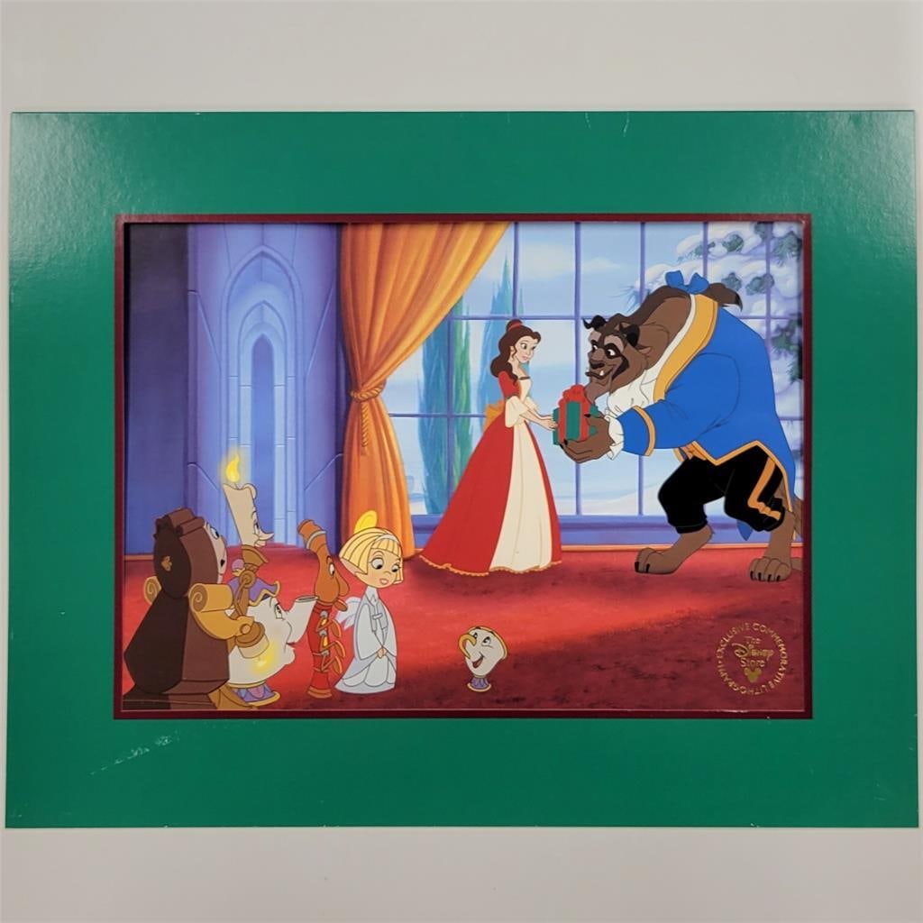 Enchanted Christmas Beauty and the Beast 11x14 Lithograph with Sleeve 1997 (1 of 6)