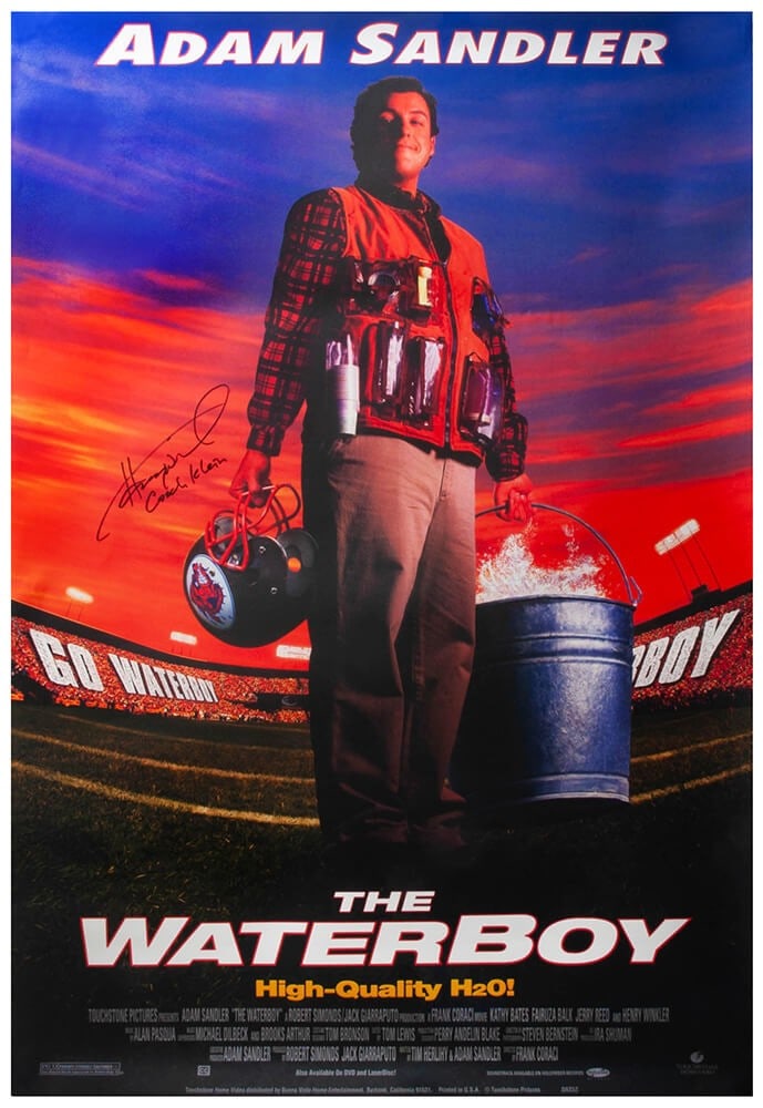 Henry Winkler Signed The Waterboy Poster 27x40 with Coach Klein Inscription (1 of 2)