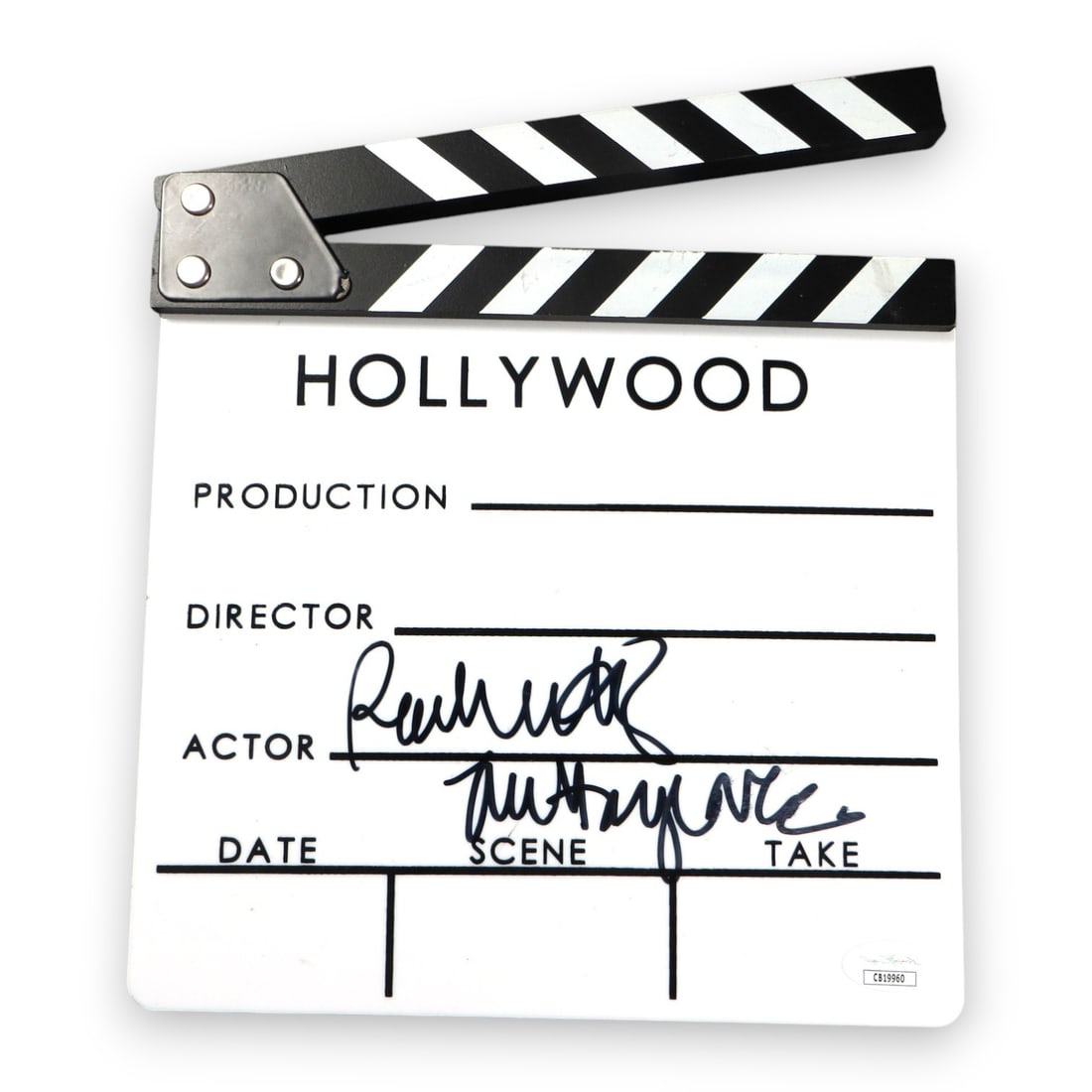 Rachel Harris Autographed Movie Clapper The Hangover JSA Certified: Rachel Harris Autographed Movie Clapper The Hangover JSA Certified This genuine movie clapper from "The Hangover" is signed by actress Rachel Harris, making it a must-have for fans and collectors alik