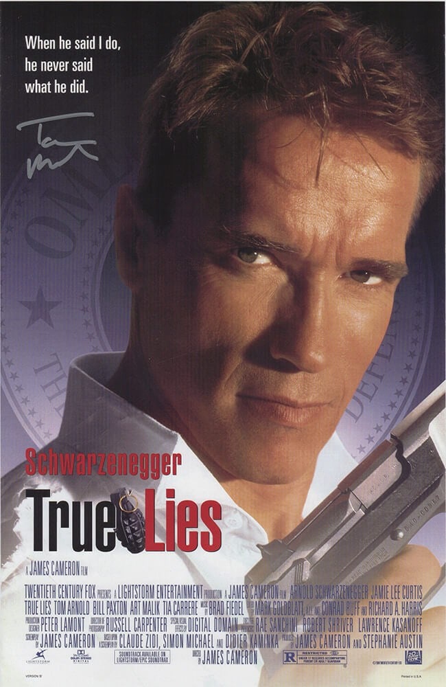 Tom Arnold Signed True Lies 11x17 Movie Poster with COA (1 of 1)