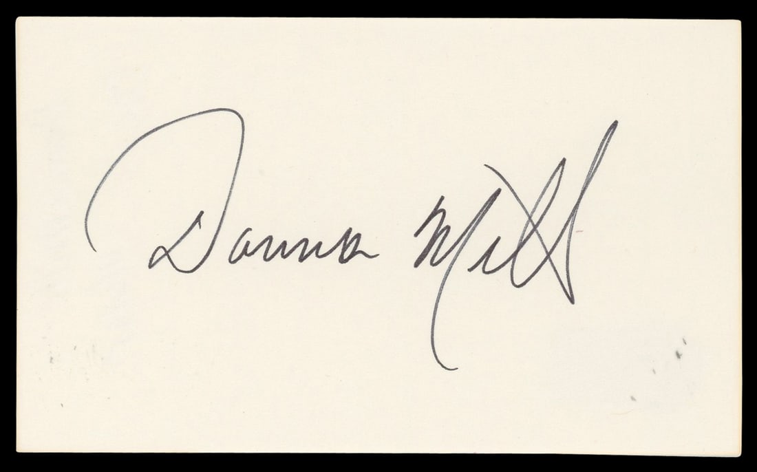 Donna Mills Signed 3x5 Index Card Beckett Authenticated Knots Landing Autograph (1 of 2)