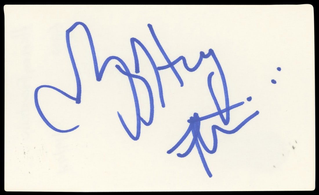 Harvey Fierstein Mrs. Doubtfire Signed 3x5 Index Card Beckett Authenticated (1 of 5)