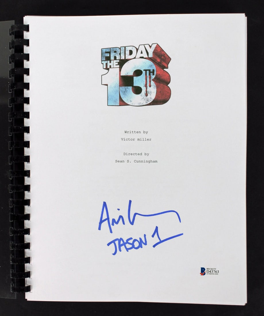 Ari Lehman Signed Friday The 13th Movie Script with BAS COA (1 of 3)