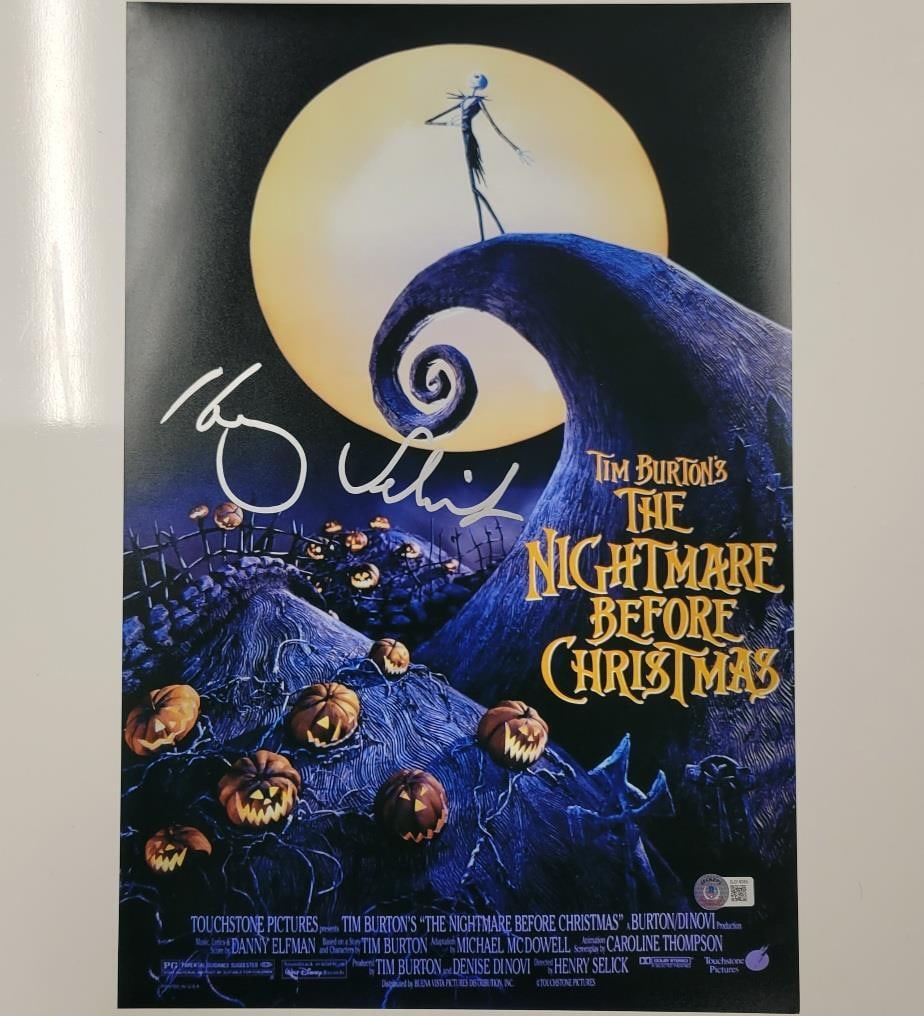 Beckett authenticated Henry Selick signed Nightmare Before Christmas 12x18 photo (1 of 3)