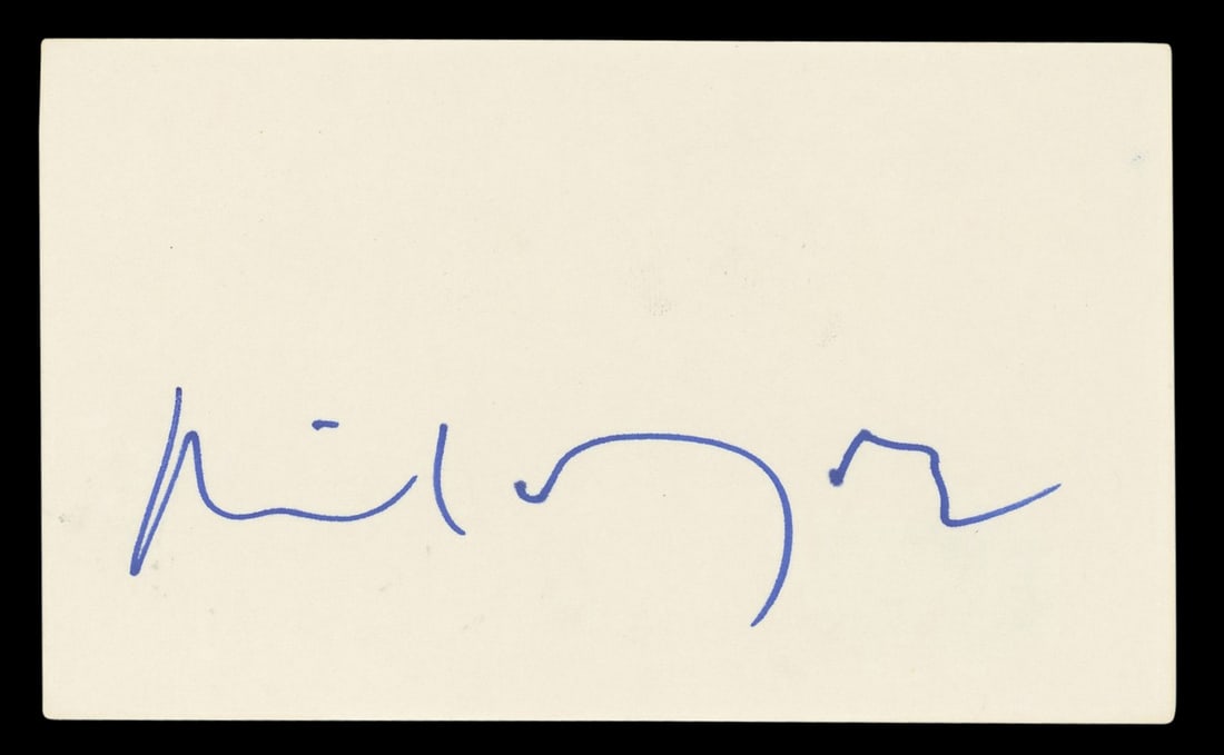 Michael York signed Logan's Run 3x5 index card Beckett BAS: Michael York signed Logan's Run 3x5 index card Beckett BAS This is an original 3x5 index card personally signed by Michael York, known for his role in Logan's Run. The autograph is authenticated by Be