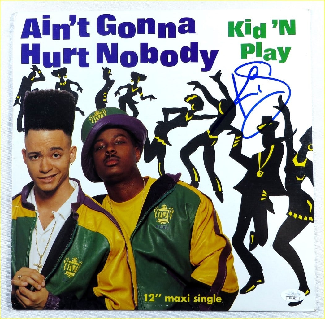 Signed Kid N Play Album Cover by Christopher Reid JSA Authenticated: Signed Kid N Play Album Cover by Christopher Reid JSA Authenticated This is an original record album cover autographed by Christopher Reid, also known as "Kid" from Kid 'N Play. The autograph has been