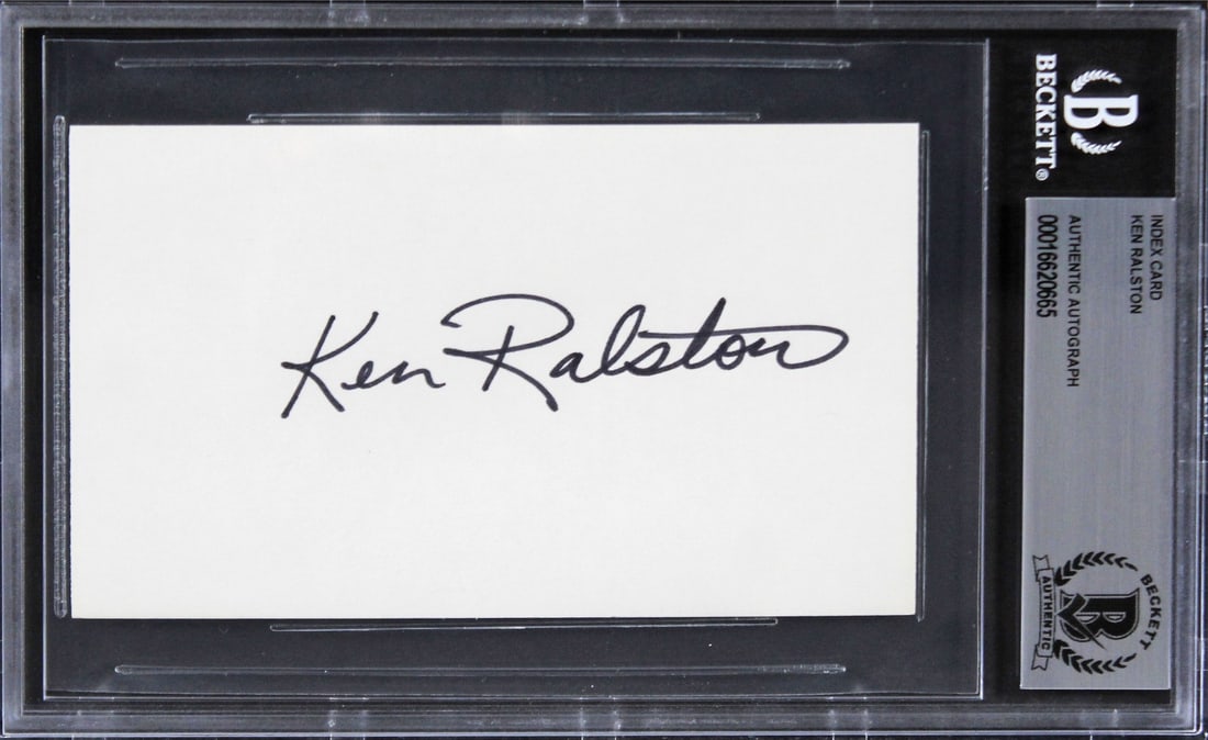 Ken Ralston Signed 3x5 Index Card A Few Good Men Beckett Authenticated (1 of 2)