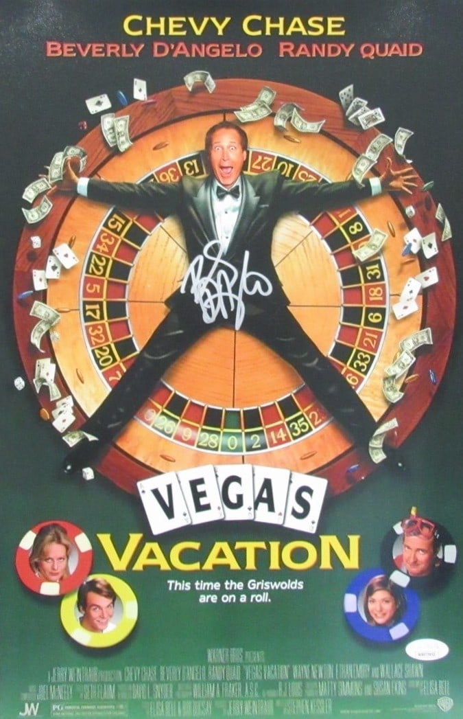 Vegas Vacation 11x17 Poster Signed by Beverly D'Angelo JSA Authenticated (1 of 3)