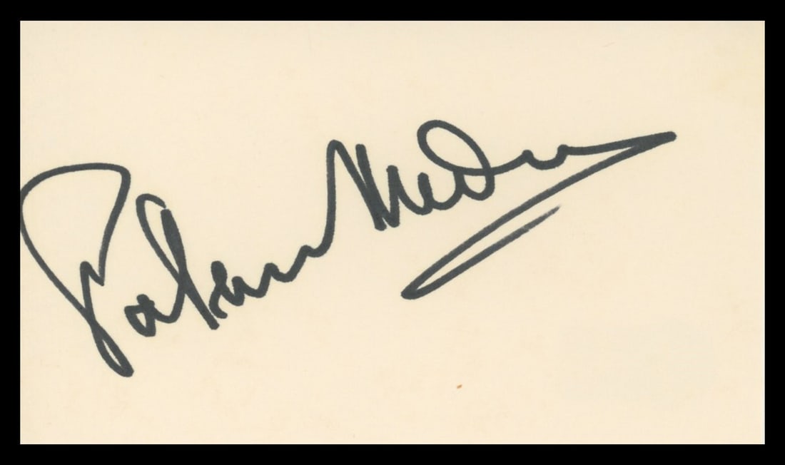 Patricia Medina Signed 3x5 Index Card Beckett Authenticated Mr. Arkadin (1 of 2)