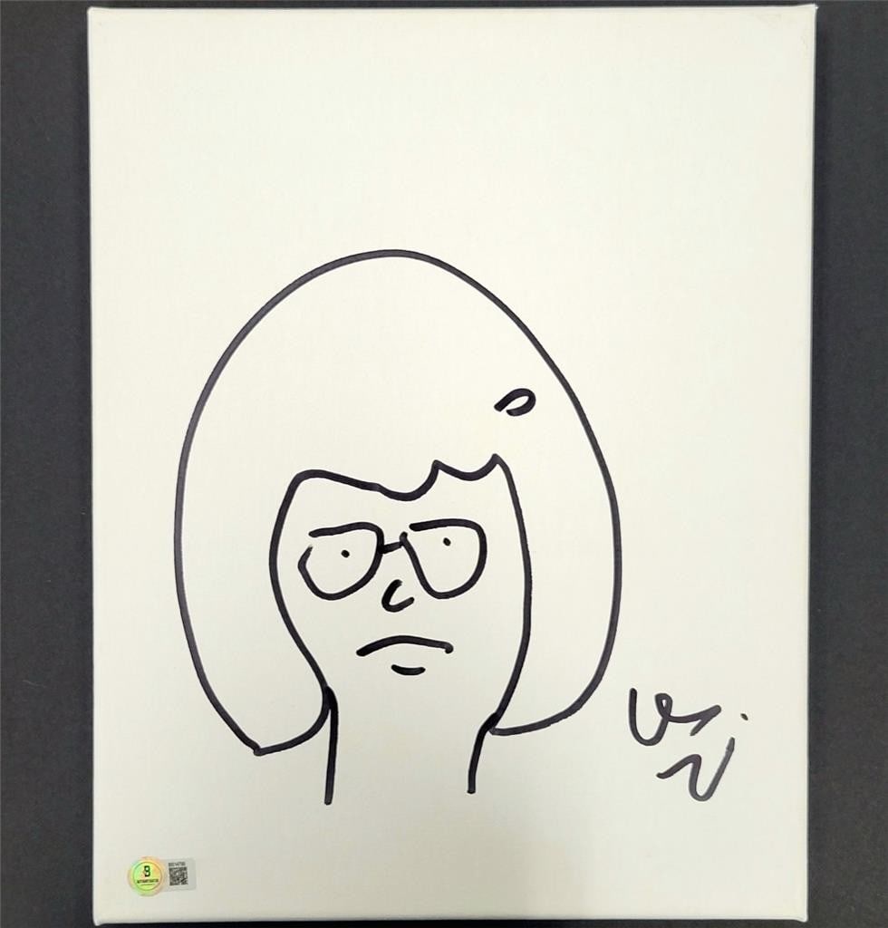 Dan Mintz Signed Bob's Burgers Tina 11x14 Canvas Beckett Authenticated (1 of 3)