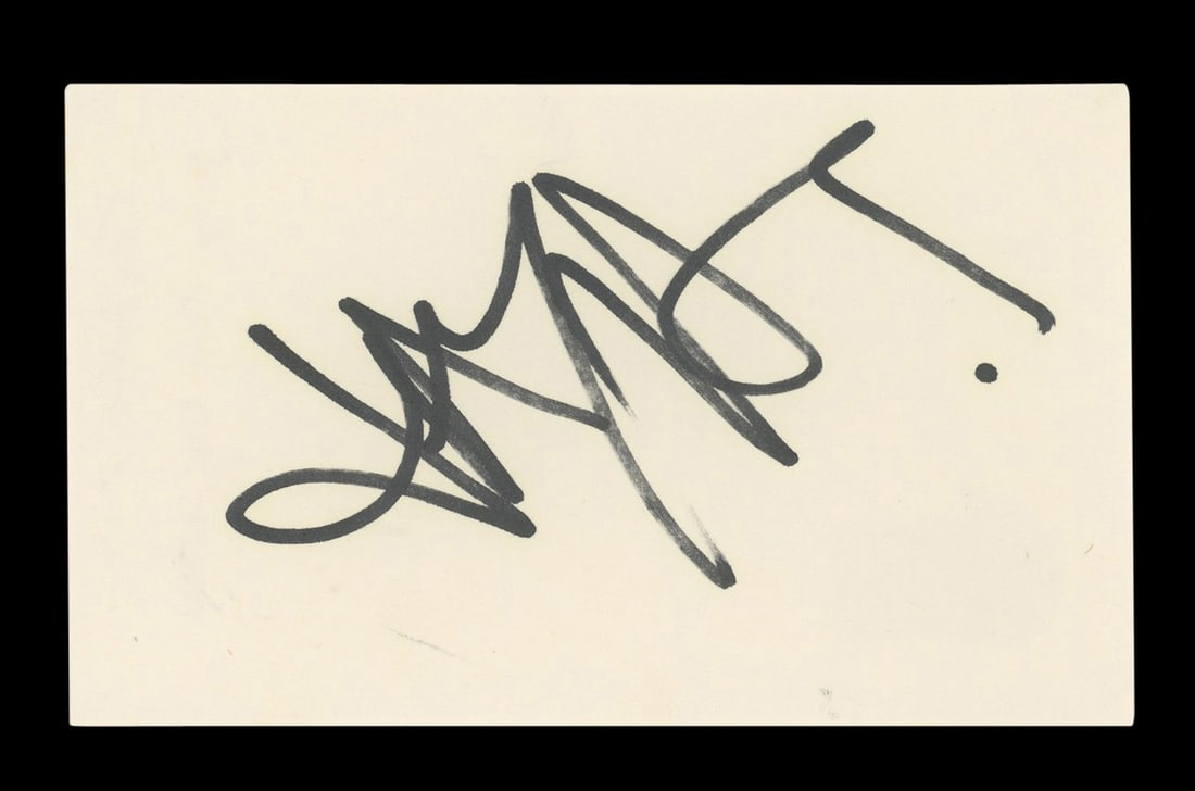 Jay Aston Signed 3x5 Index Card Beckett Authenticated Autograph: Jay Aston Signed 3x5 Index Card Beckett Authenticated Autograph This 3x5 index card features the authentic signature of Jay Aston, the singer. The autograph has been personally signed and is verified 