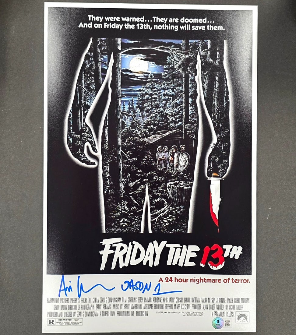 Ari Lehman Jason 1 signed Friday the 13th 11x17 photograph Beckett (1 of 3)