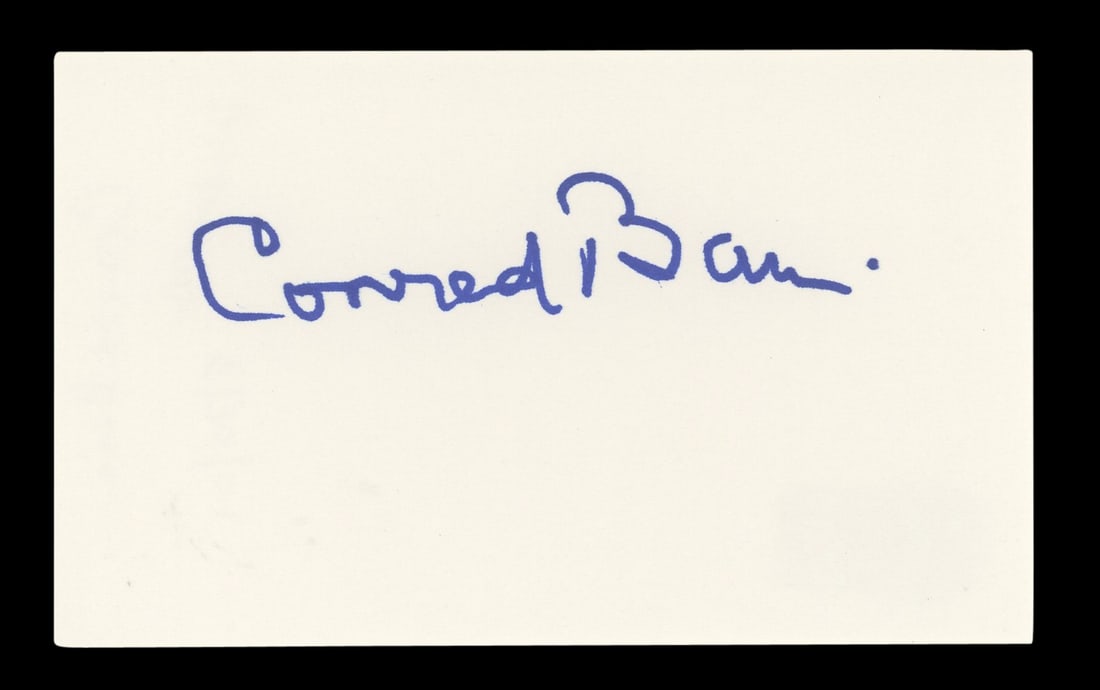 Conrad Bain Diff'rent Strokes Autographed 3x5 Index Card Beckett Authenticated (1 of 5)
