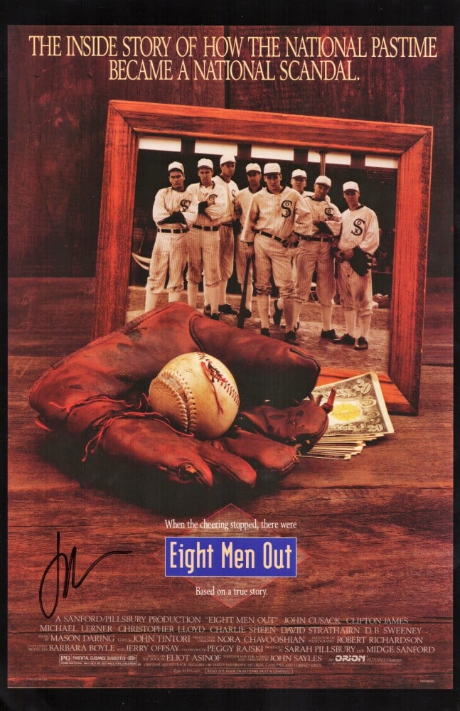 John Cusack Signed Eight Men Out Poster with COA 11x17 (1 of 1)