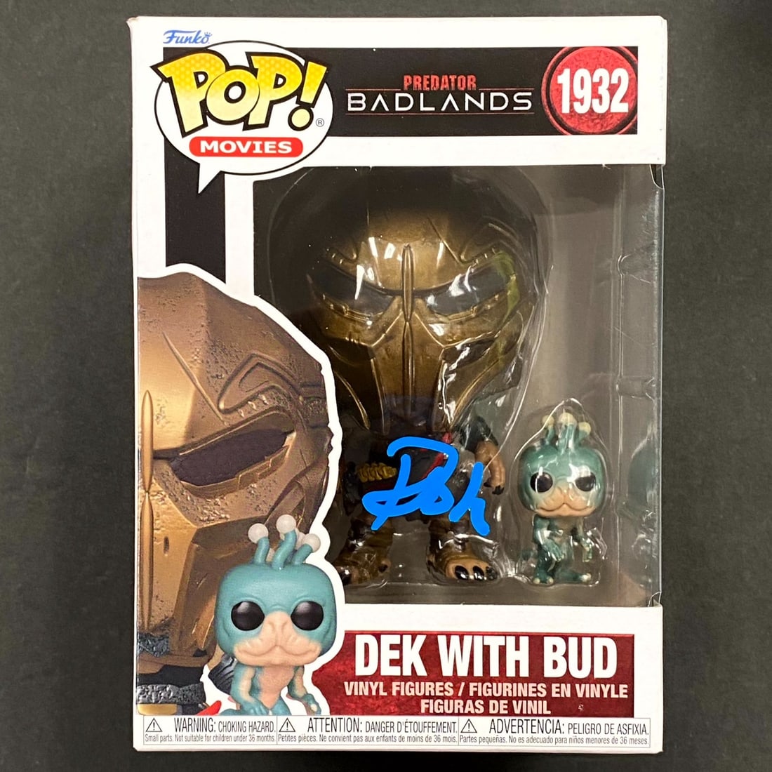 Autographed Dek Predator Funko Pop by Dimitrius Koloamatangi Beckett Authenticated (1 of 8)