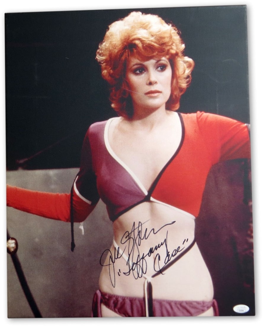 16X20 Canvas Photograph Signed by Jill St. John James Bond JSA Authenticated: 16X20 Canvas Photograph Signed by Jill St. John James Bond JSA Authenticated This 16x20 stretched canvas photograph features the autograph of Jill St. John, known for her role in the James Bond franch